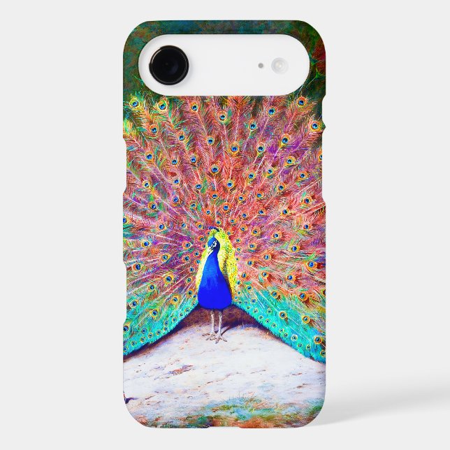 Vintage Peacock Painting Case-Mate iPhone Case (Back)