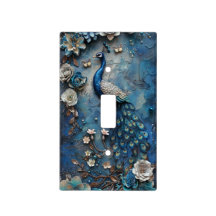 Vintage Peacock Scrapbooking: Blue & White