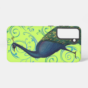 Vintage Peacock Swirl Samsung Galaxy Case