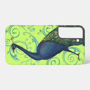 Vintage Peacock Swirl Samsung Galaxy Case