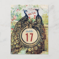 Vintage Peacocks in A Romantic Garden
