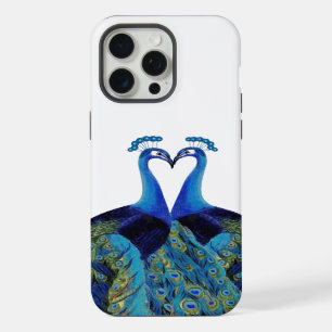 Vintage Peacocks Kissing Wedding Gifts iPhone 15 Pro Max Case