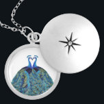 Vintage Peacocks Kissing Wedding Gifts Silver Plated Necklace<br><div class="desc">Vintage Peacocks Kissing Wedding Gifts</div>