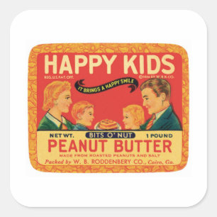 Vintage Peanut Butter Food Product Label