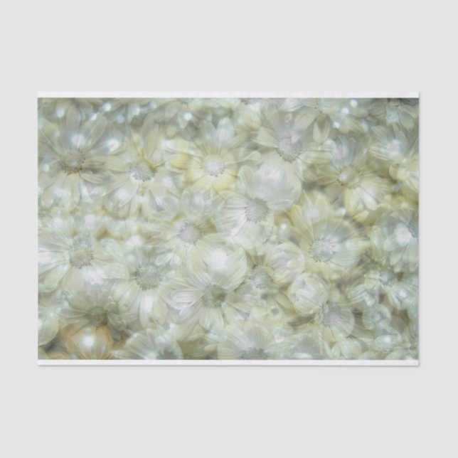 Vintage Pearls and Petals Tissue Paper (Front)