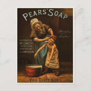 Vintage Pears Soap Postcard