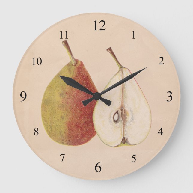 Vintage Pears Wall Clock (Front)