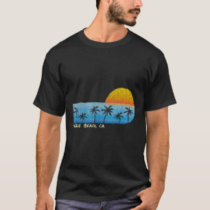 Vintage Pebble Beach, Ca Palm Trees & Sunset B T-Shirt