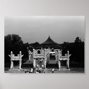 Vintage Pekin temple of Heaven park Poster