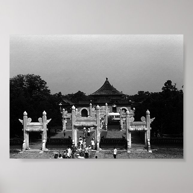 Vintage Pekin temple of Heaven park Poster (Front)