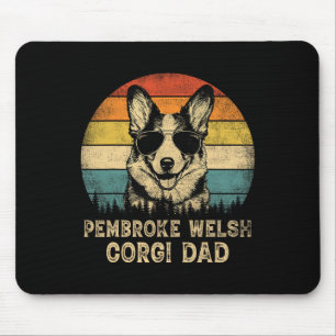 Vintage Pembroke Welsh Corgi Dad Dog Lovers Father Mouse Pad