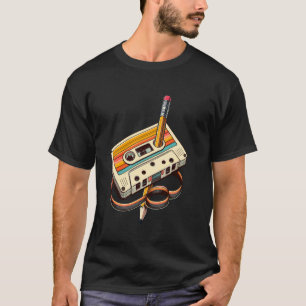 Vintage Pencil Rewind Cassette Tape Nostalgia Part T-Shirt