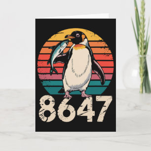 Vintage Penguin 86 47 Protest - 8647 Penguin Anti  Card