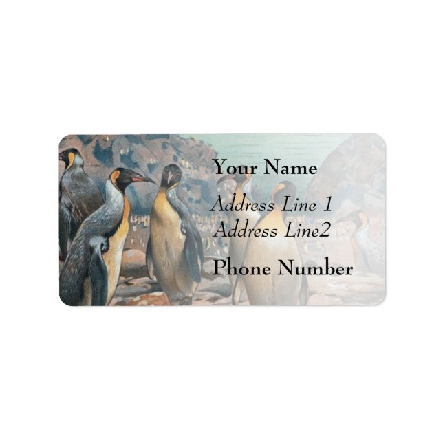 Vintage Penguin Herd Label (Front)