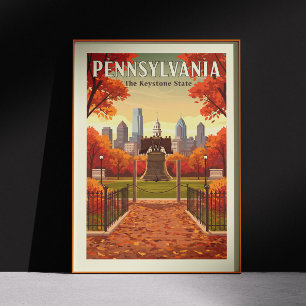 Vintage Pennsylvania Poster