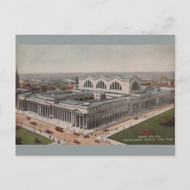 Vintage Pennsylvania Station New York Postcard (Front)