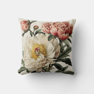 Vintage Peonies  Cushion