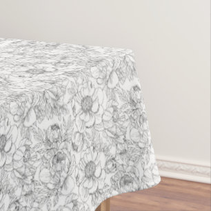 Vintage Peony Floral Pattern Tablecloth