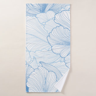 Vintage Peony: Floral Seamless Pattern Bath Towel