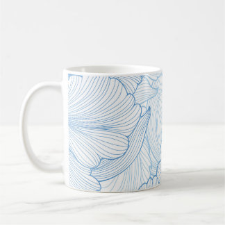 Vintage Peony: Floral Seamless Pattern Coffee Mug