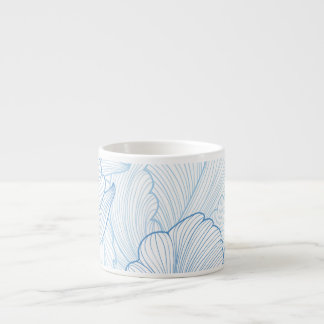 Vintage Peony: Floral Seamless Pattern Espresso Cup
