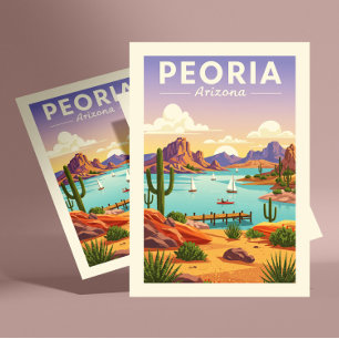 Vintage Peoria Arizona Postcard
