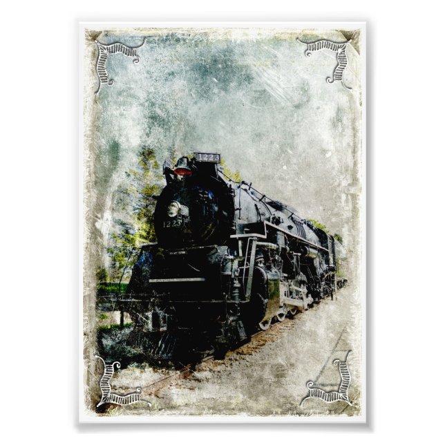 Vintage Pere Marquette Locomotive Photo Print (Front)