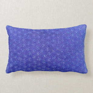 Vintage Periwinkle Violets Lumbar Cushion