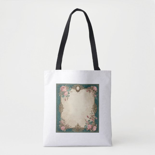 Vintage Persian Rug Pattern Tote Bag (Front)