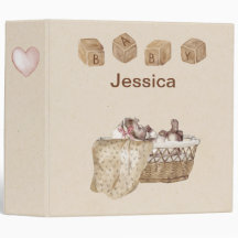 Vintage Personalised Baby Binder