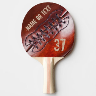 Vintage Personalised Football Ping Pong Paddle