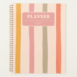 Vintage Personalised Striped Planner