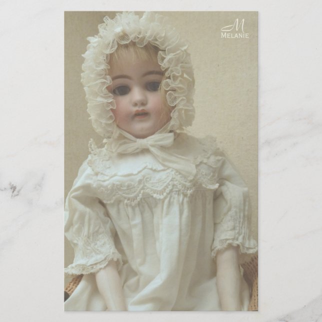 Vintage Personalised Victorian Antique Girl Doll (Front)