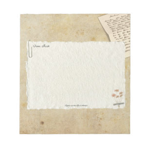 Vintage Personalize Notepad