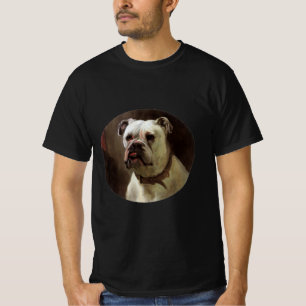 Vintage Pet Animals, Boxer Puppy Dog Portrait T-Shirt