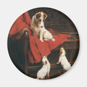 Vintage Pet Animals, Jack Russel Terrier Dogs Magnet