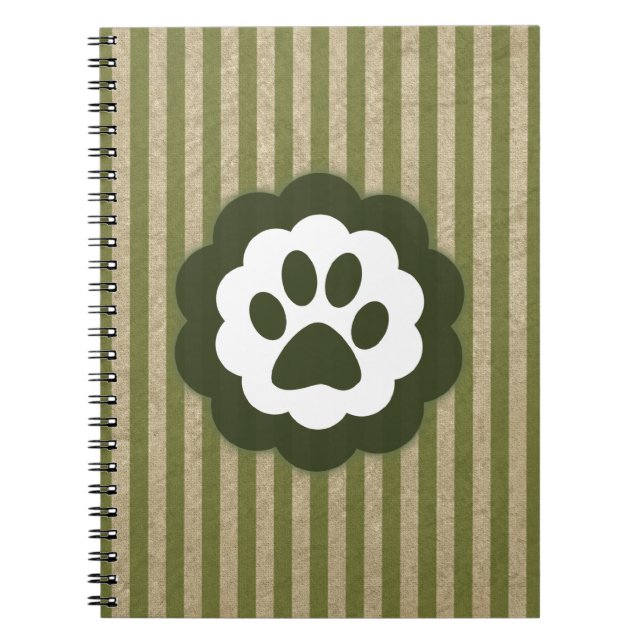 vintage pet paw notebook (Front)