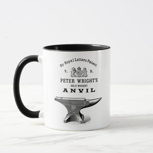 Vintage Peter Wright Anvil Blacksmithing Mug (Left)