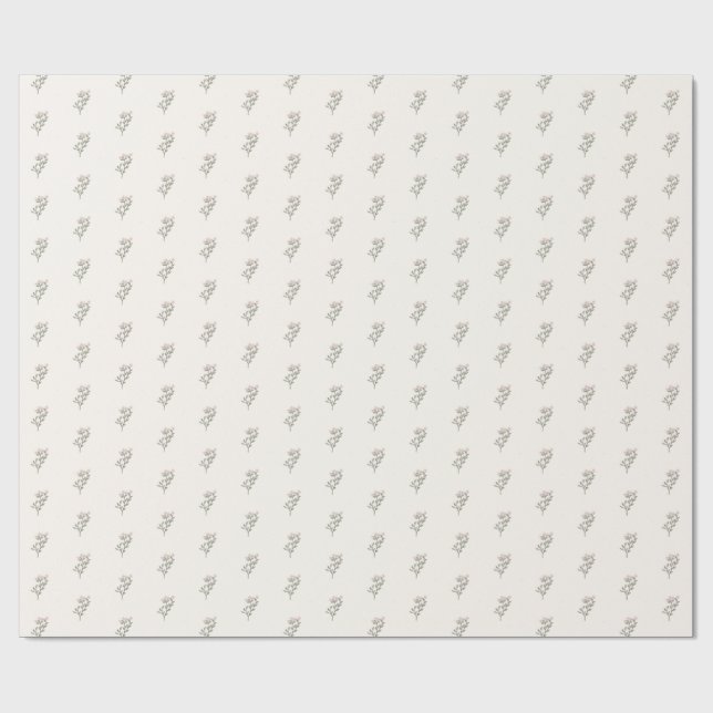 Vintage Petite Floral Wrapping Paper (Flat)