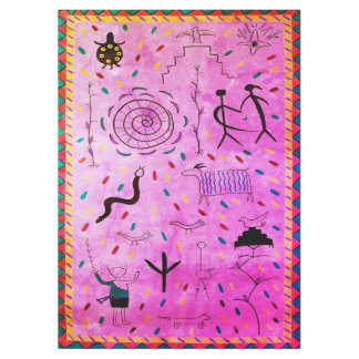 Vintage Petroglyphs Tablecloth