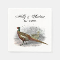 Vintage Pheasant Game Bird Drawing Colour #2