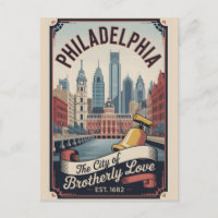 Vintage Philadelphia Pennsylvania Retro Travel