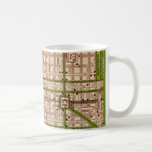 Vintage Philadelphia Street Map Mug