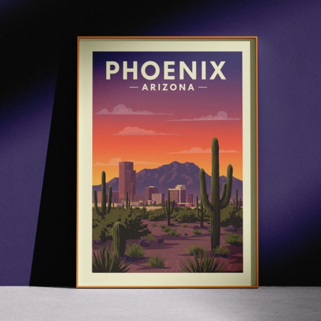 Vintage Phoenix Arizona Poster (Creator Uploaded)