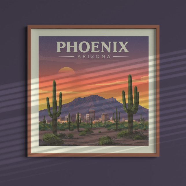 Vintage Phoenix Arizona Poster (Creator Uploaded)