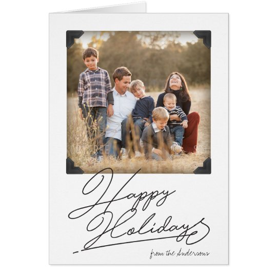 Vintage Photo Album Holiday Photo Card