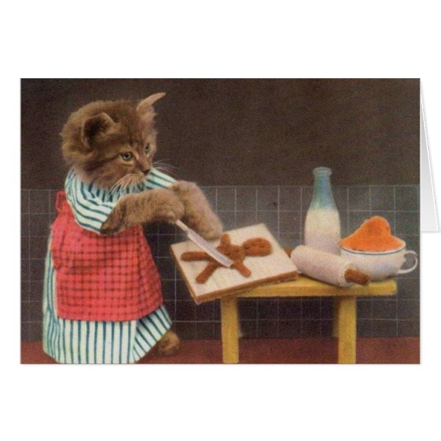Vintage Photo - Baker Cat, (Front Horizontal)