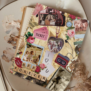 Vintage Photo Collage Scrapbook Best Friends Gift Planner