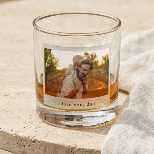 Vintage Photo Father's Day Whiskey Glass (Vintage Photo Father's Day Whiskey Glass)