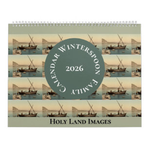 Vintage Photo Holy Land Bible Quote Pastor Gift    Calendar